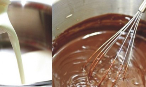 émulsion de ganache au chocolat méthode
